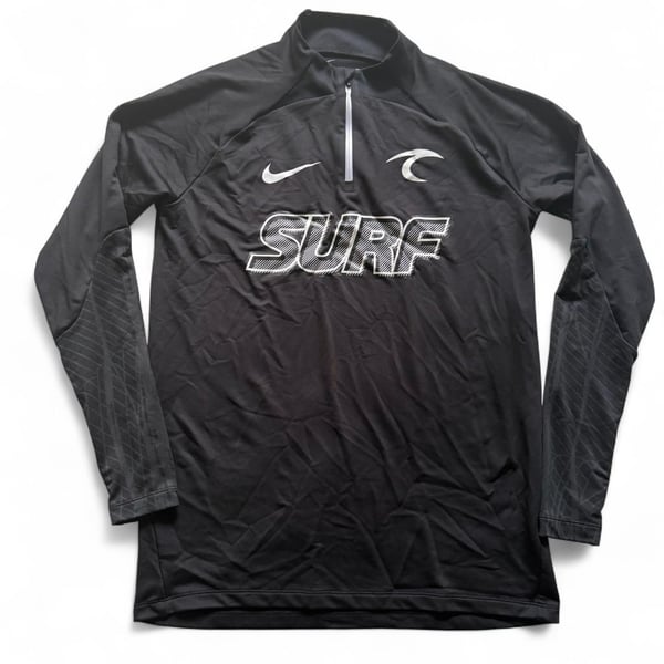 Nike Black Surf Cup Quarter Zip Long Sleeve Pullover - Size M