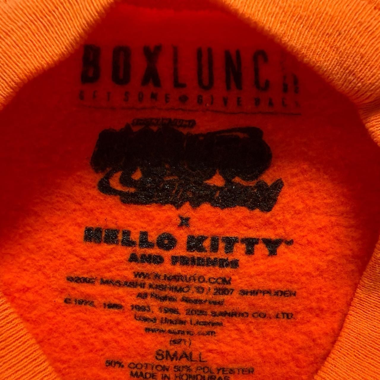 Hello Kitty x Naruto Shippuden Orange Crewneck Sweatshirt, Collab Size S 2