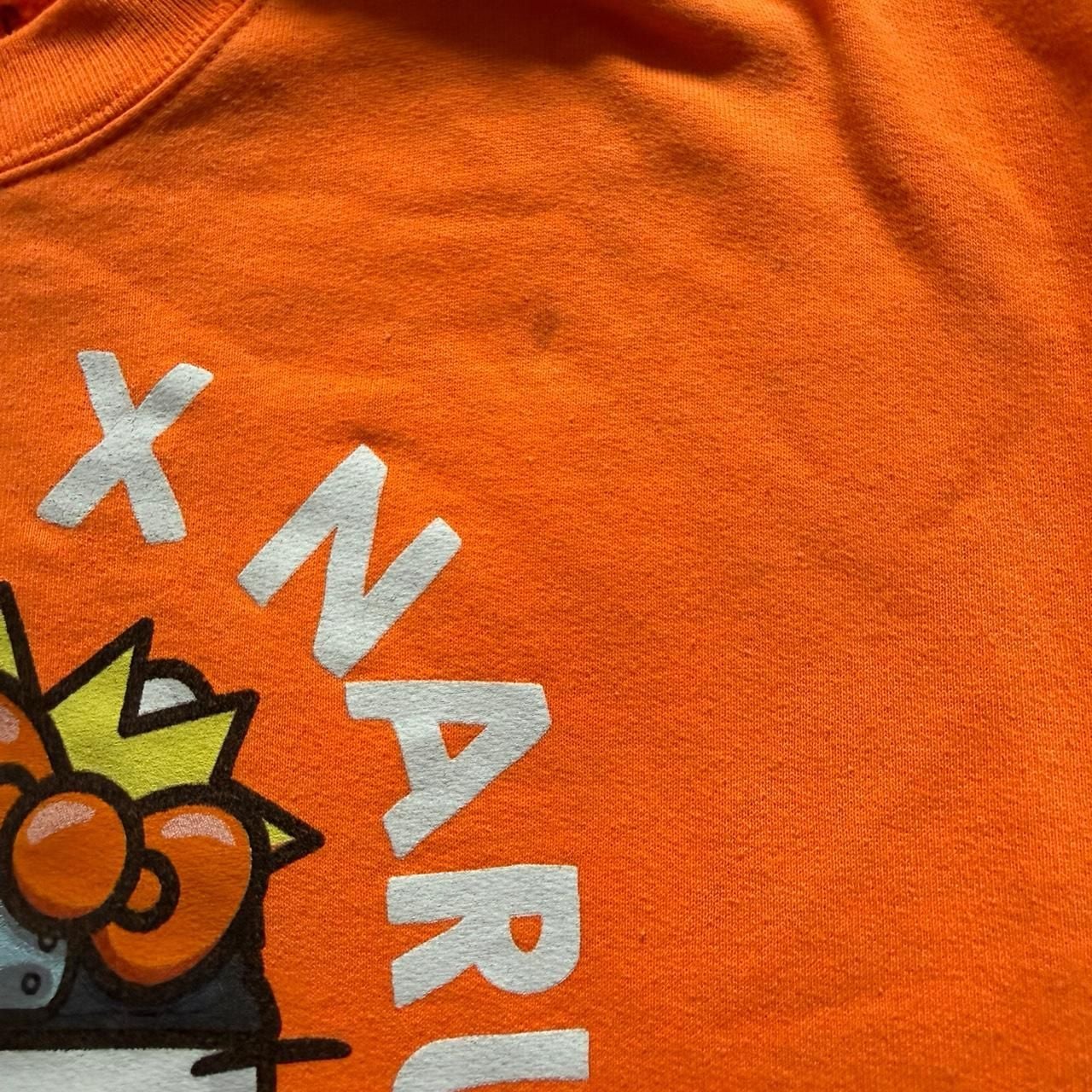 Hello Kitty x Naruto Shippuden Orange Crewneck Sweatshirt, Collab Size S 3