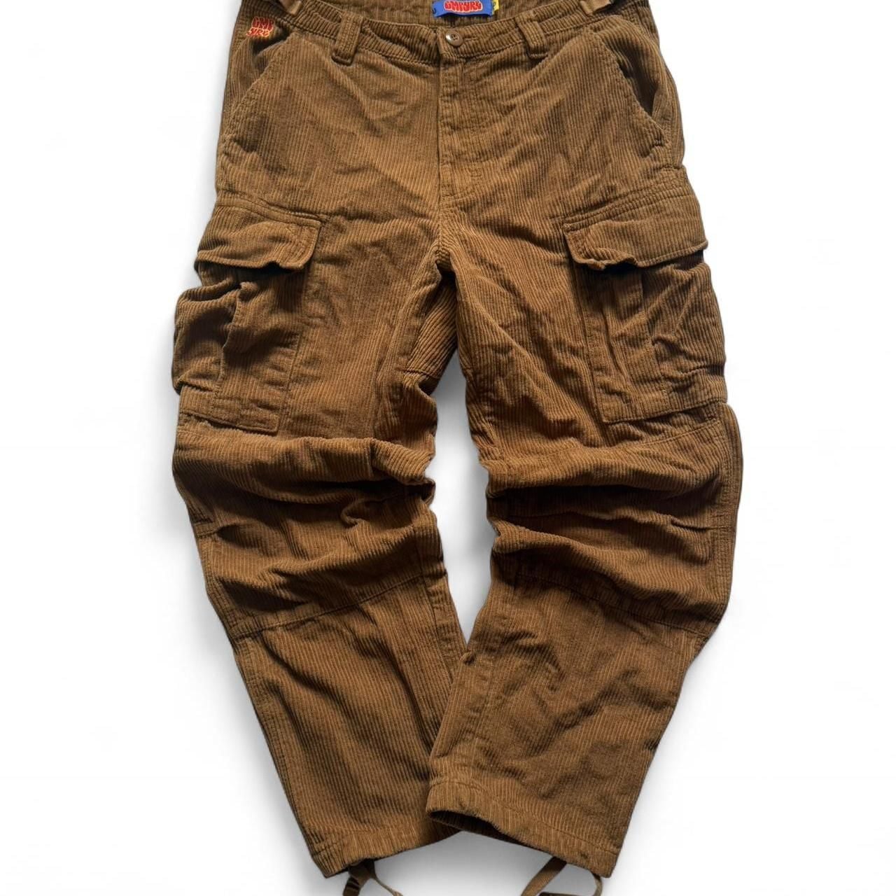 Empyre Brown Corduroy Cargo Pants - Mens Size 30 Skater Cords 1