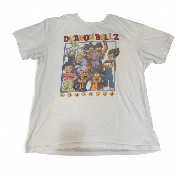 Dragon Ball Z Graphic T-Shirt, Goku & Z Fighters Anime Tee, Size XL