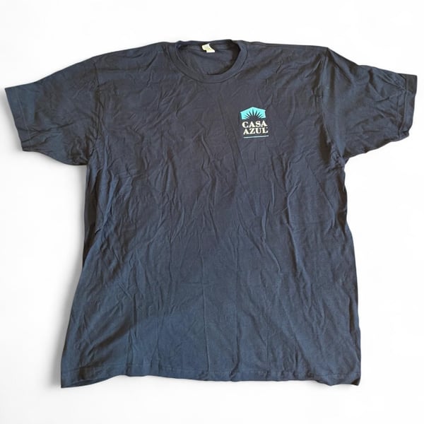 Casa Azul Graphic T-Shirt Black & Blue Streetwear Size XXL