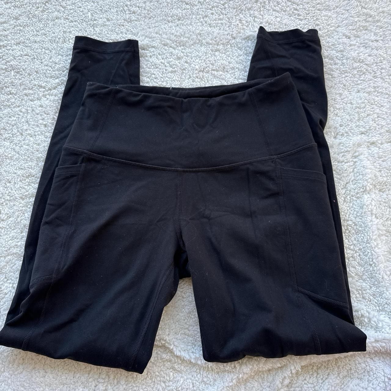 Victoria Sport Knockout High-Waisted Black Leggings with Pockets, Size S 2