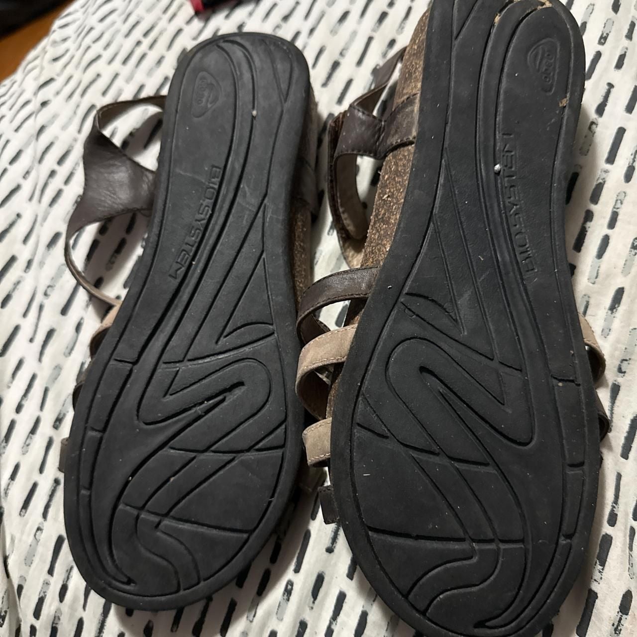 Abeo B.I.O.system Strappy Sandals, Brown Leather, Women's Size 10 4