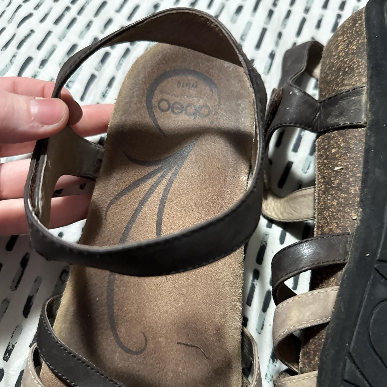 Abeo B.I.O.system Strappy Sandals, Brown Leather, Women's Size 10 5
