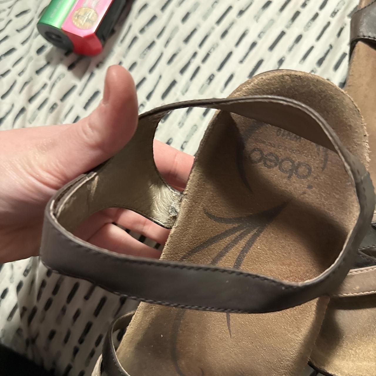 Abeo B.I.O.system Strappy Sandals, Brown Leather, Women's Size 10 7