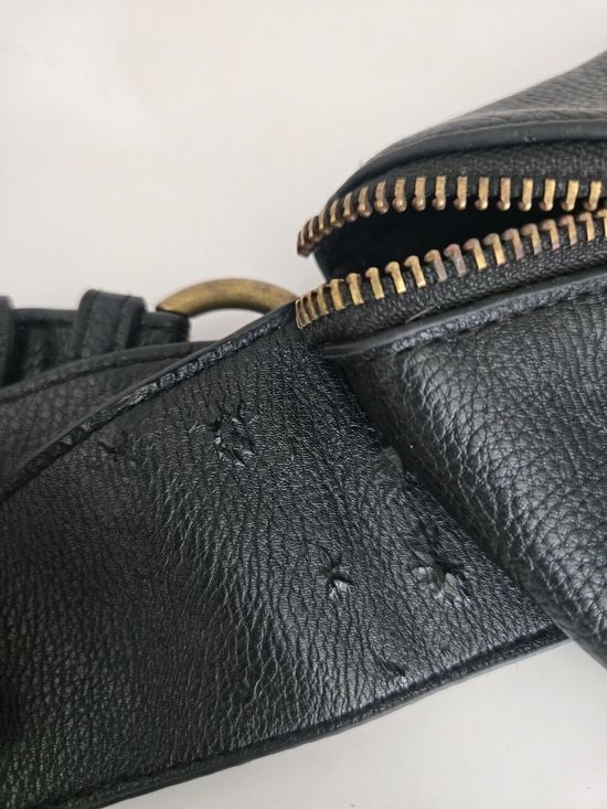 Universal Threads Black Leather Belt Bag - Sleek Hands-Free Crossbody 7