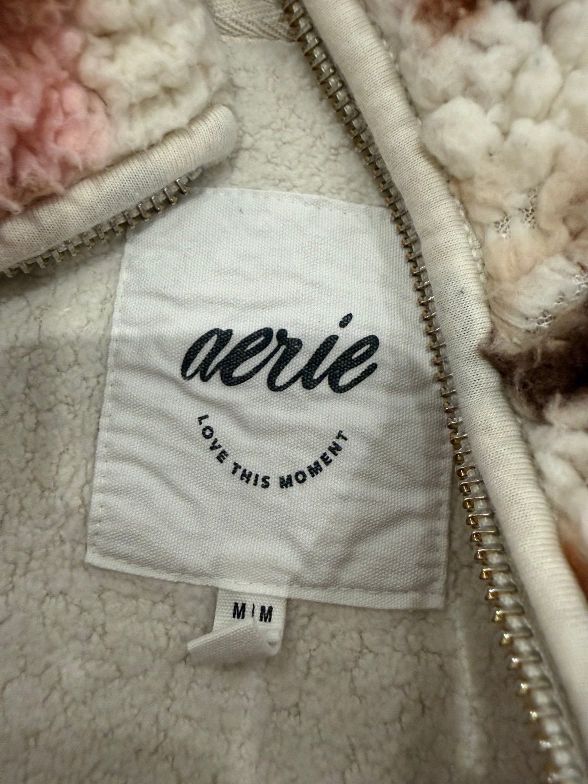 Aerie Fair Isle Sherpa Quarter Zip Fleece Pullover M
Brand: Aerie 4