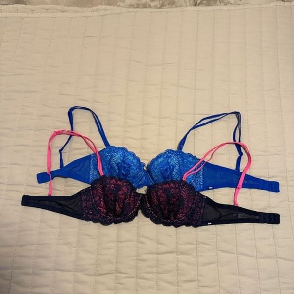 Victoria's Secret PINK Multi-Way Demi Lace Push-Up Bras with Adjustable Straps