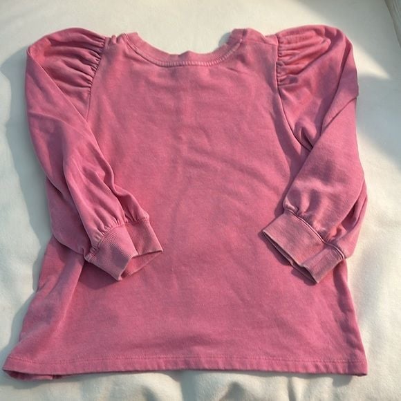 Splendid Pink Mariposa Flounce Pullover XS 💕 pre-loved distressed look EUC 10