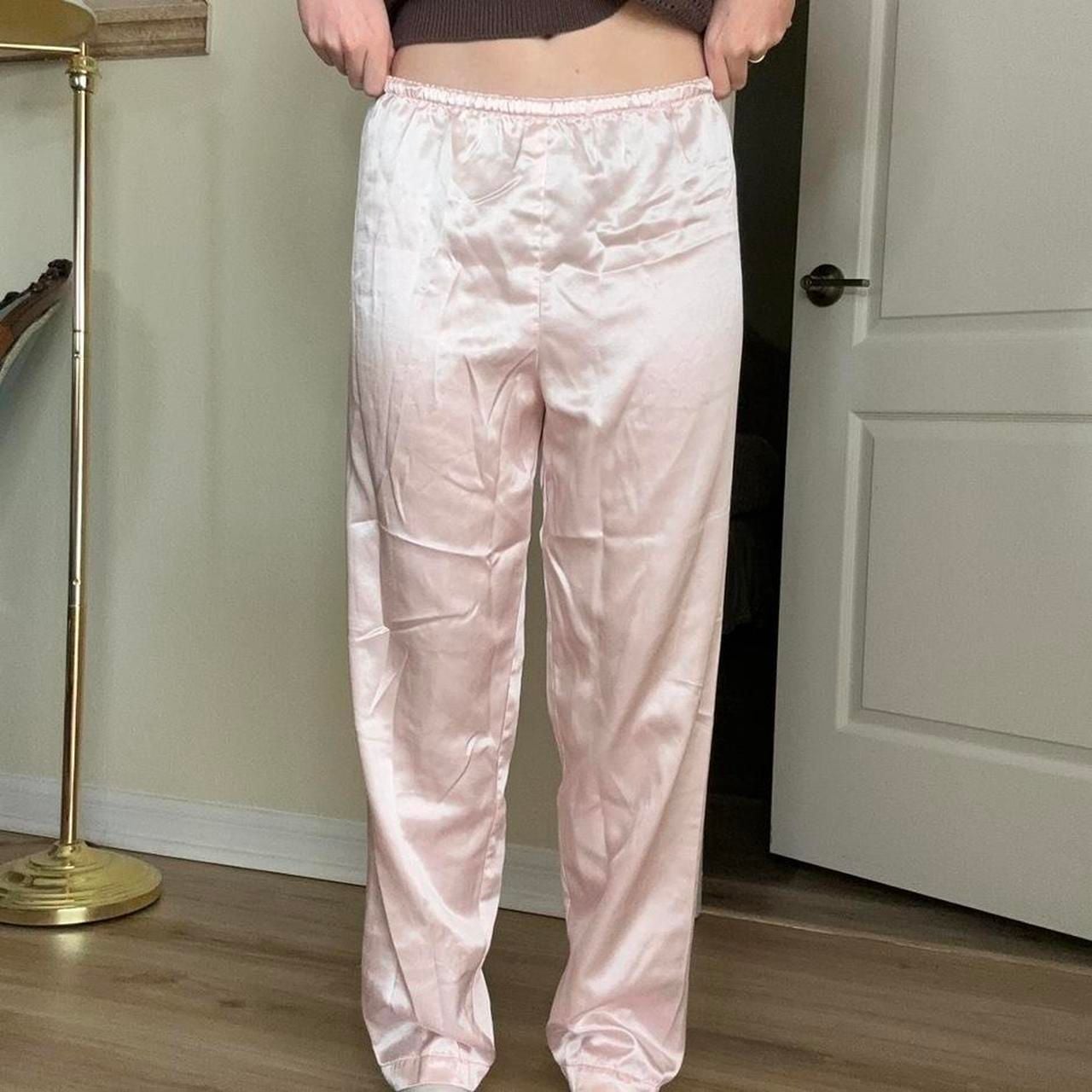 Victoria's Secret Gold Label Vintage Satin Pajama Pants 1