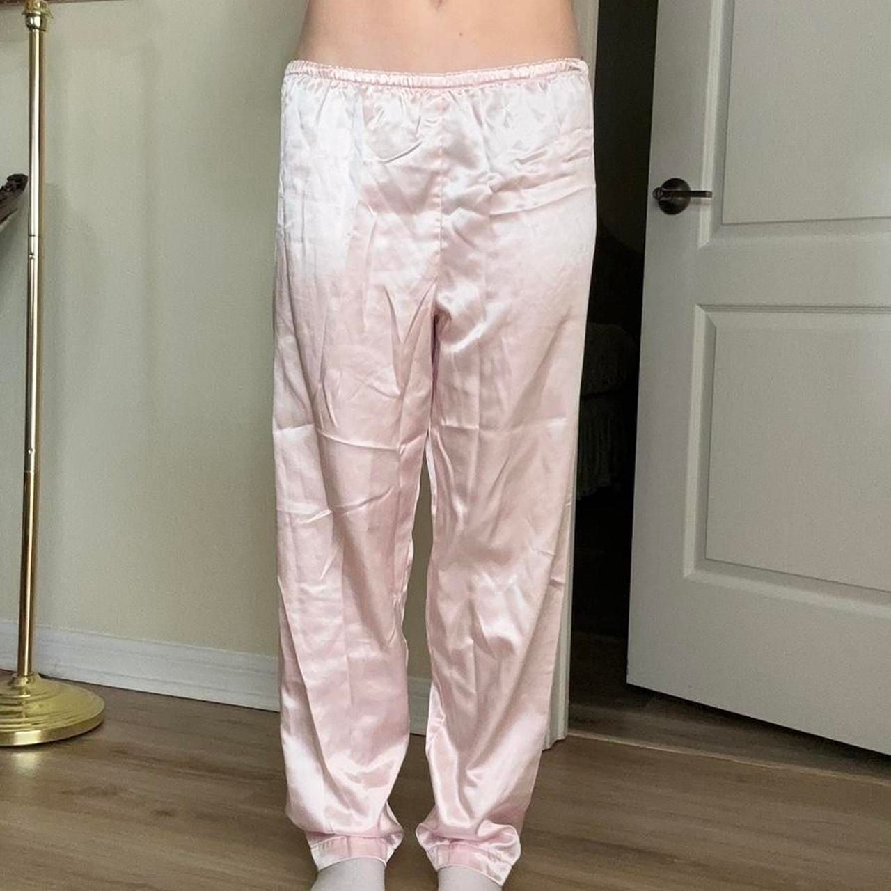 Victoria's Secret Gold Label Vintage Satin Pajama Pants 2