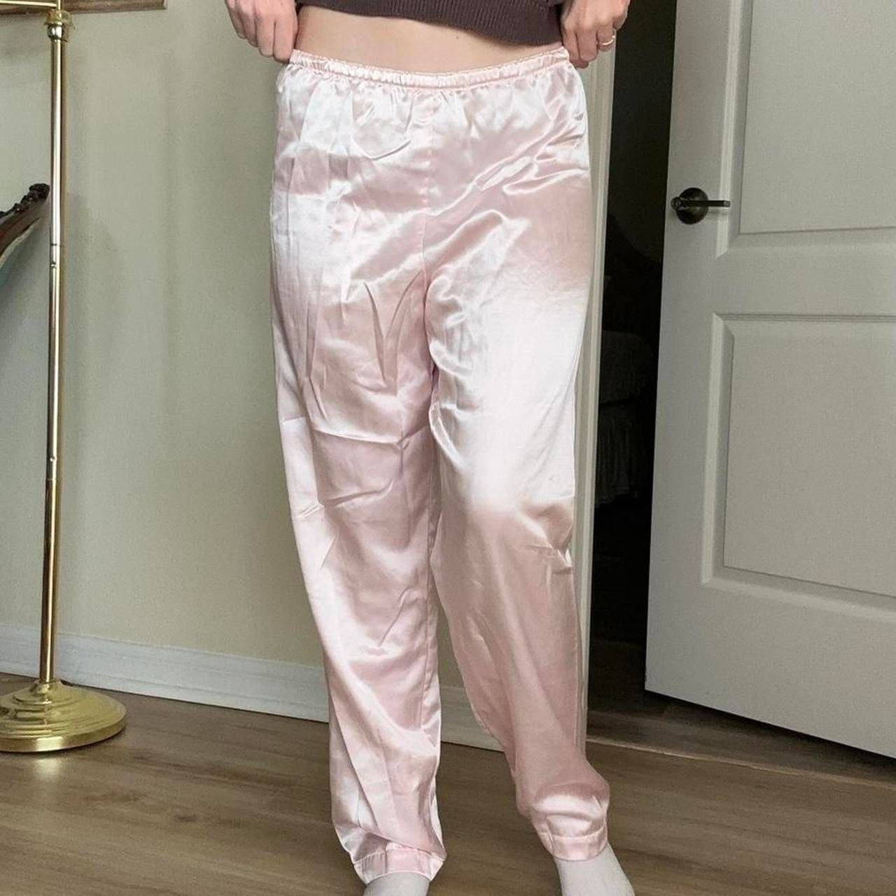 Victoria's Secret Gold Label Vintage Satin Pajama Pants 3