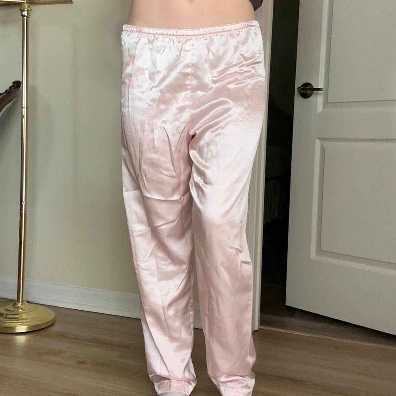 Victoria's Secret Gold Label Vintage Satin Pajama Pants 4