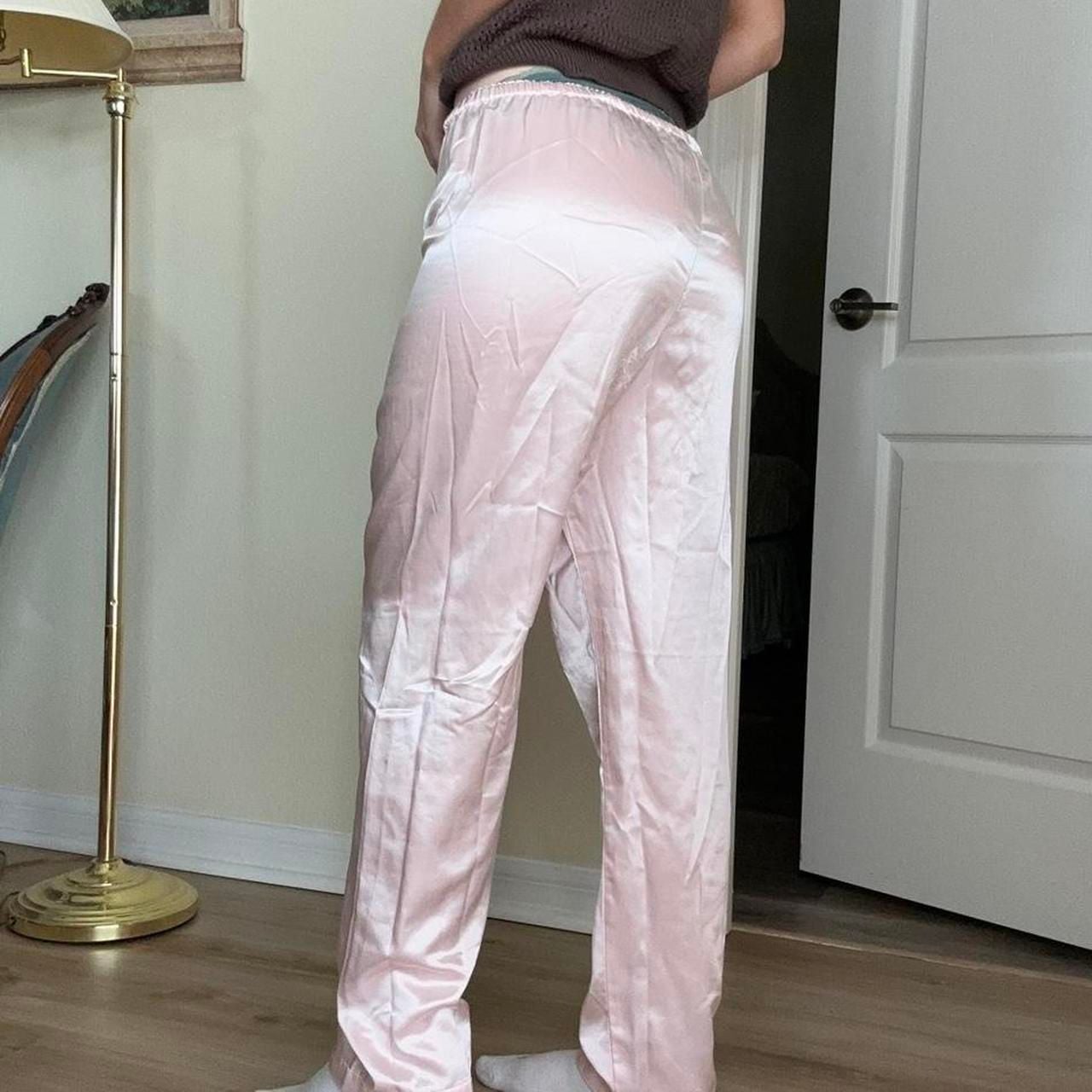 Victoria's Secret Gold Label Vintage Satin Pajama Pants 5