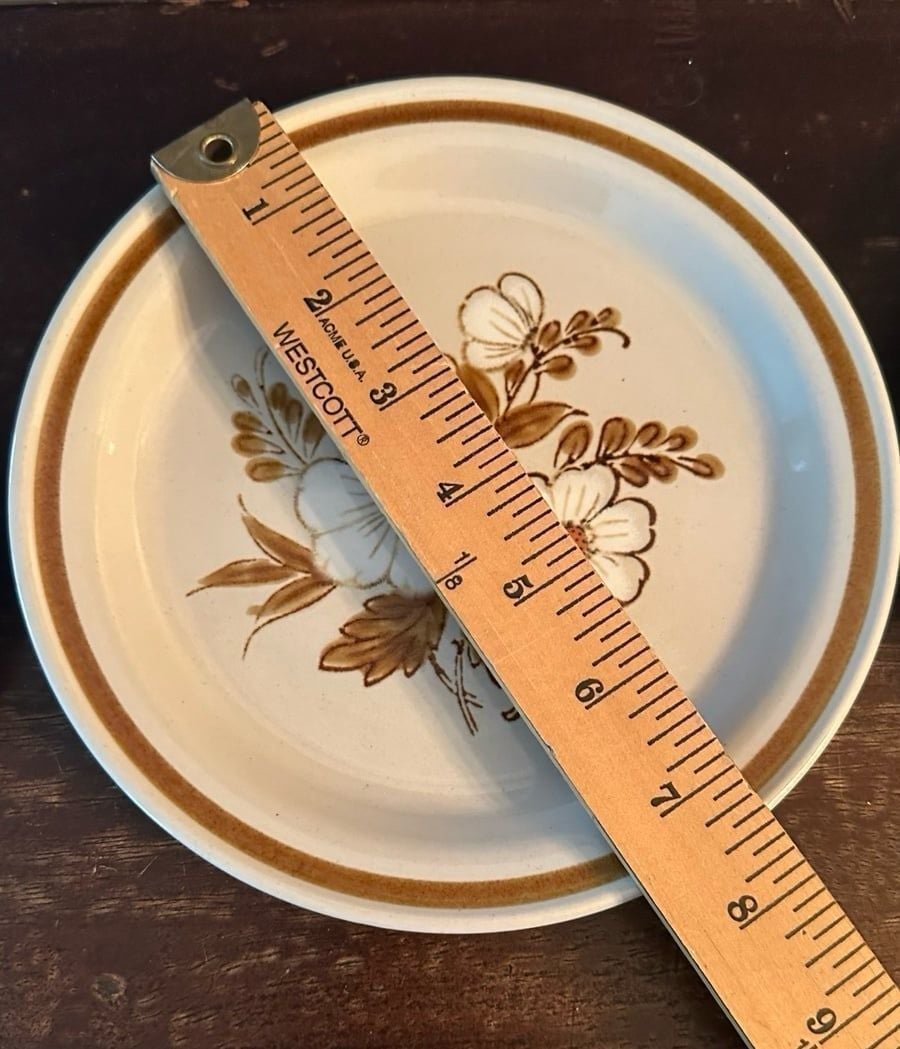 Vintage Mountain Wood Collection Stoneware Plates 3 (2 sizes) cottage curated 3