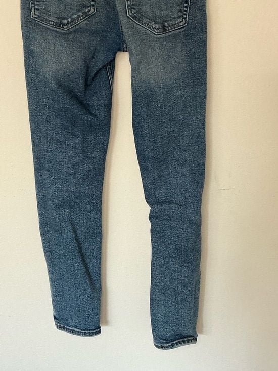 H&M High Waist Skinny Jeans Distressed Blue Denim Size 4 / EU 36 6