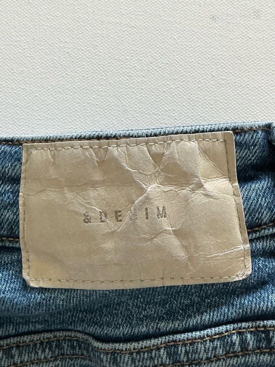 H&M High Waist Skinny Jeans Distressed Blue Denim Size 4 / EU 36 11