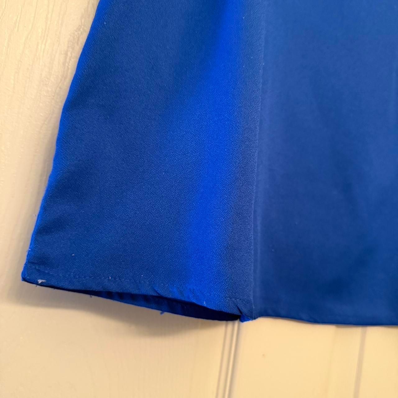 Unbranded Blue Ruffle Tiered Sleeve Blouse 4