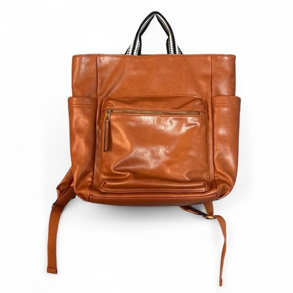 Universal Thread Cognac Faux Leather Convertible Backpack Tote