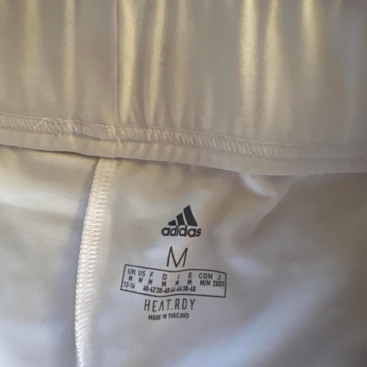adidas HEAT.RDY White Athletic Bike Shorts 3