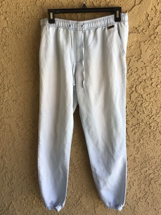 Mambo Jogger Pants Women’s Size 8 Light Blue Elastic Waist Casual Denim 2