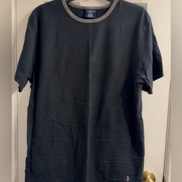 Polo by Ralph Lauren Navy and Gray Sleepwear Shirt - XL
