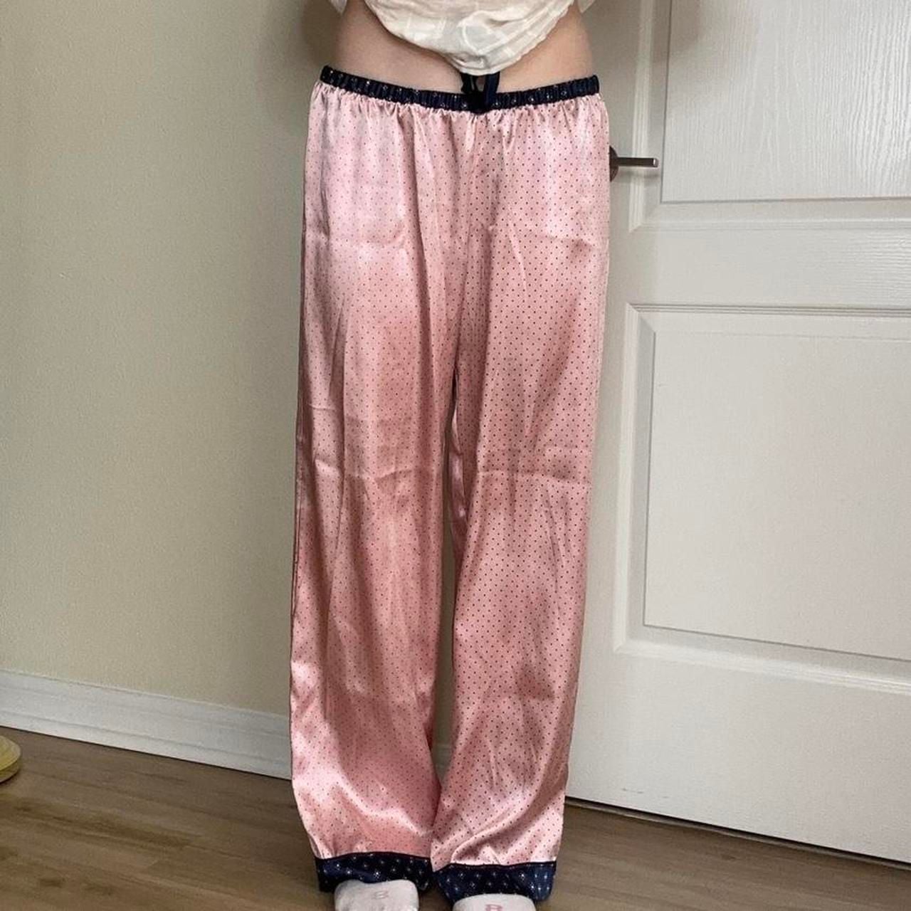 Victoria's Secret Pink Polka Dot Satin Pajama Pants 4