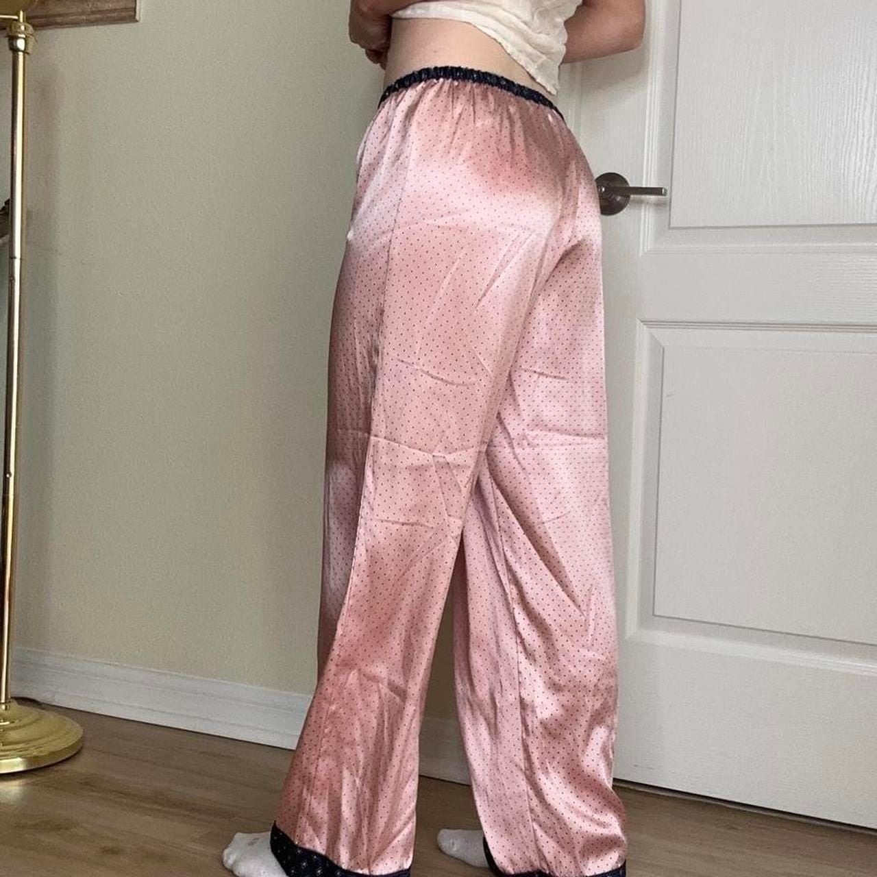 Victoria's Secret Pink Polka Dot Satin Pajama Pants 5