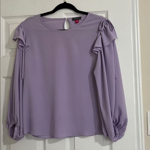 Vince Camuto Lilac Textured Blouse 1