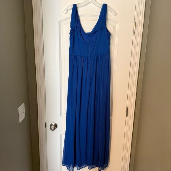 David's Bridal Royal Blue Maxi Dress 3