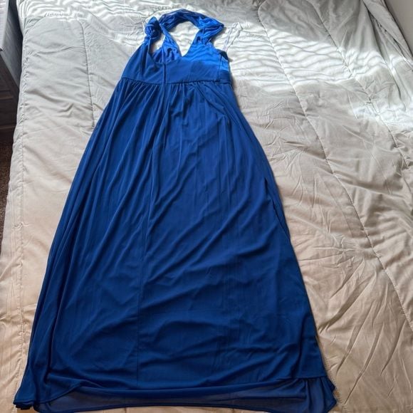 David's Bridal Royal Blue Maxi Dress 5