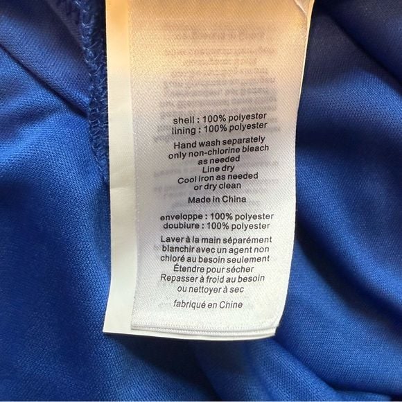 David's Bridal Royal Blue Maxi Dress 6