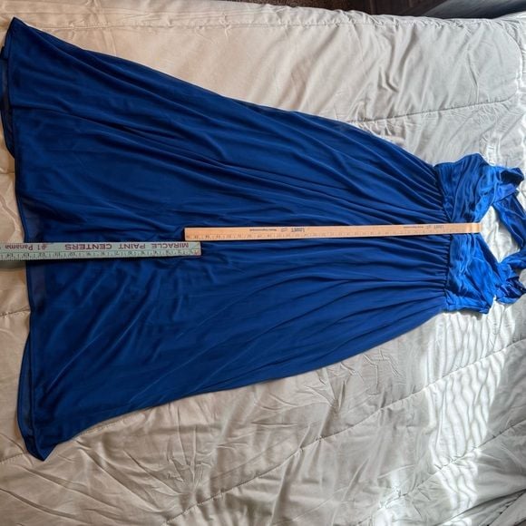 David's Bridal Royal Blue Maxi Dress 8
