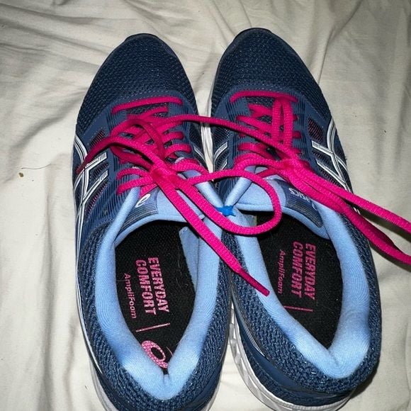 Asics Women's Navy and Magenta Athletic Shoes 3