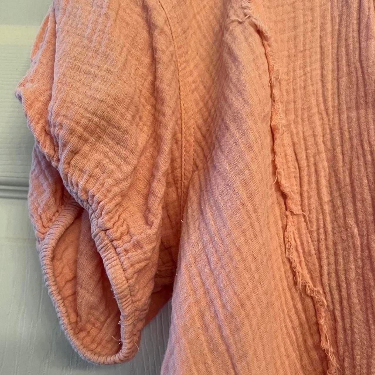 Jodifl Ruffled Button Front Gauze Blouse 7