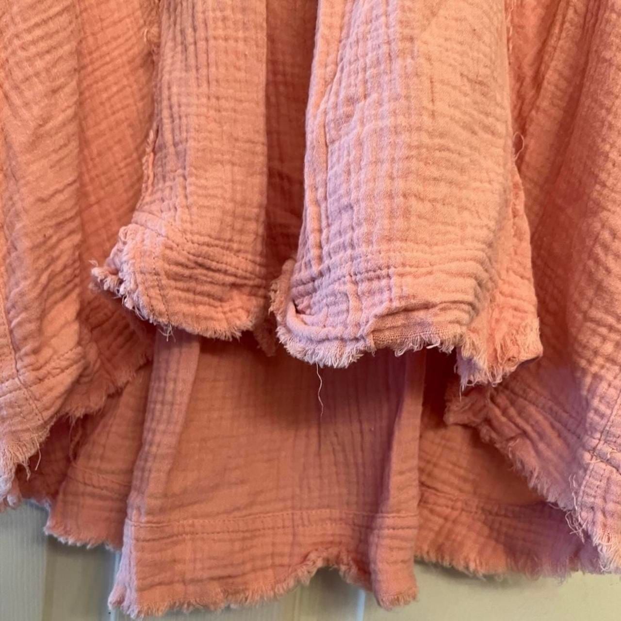 Jodifl Ruffled Button Front Gauze Blouse 8