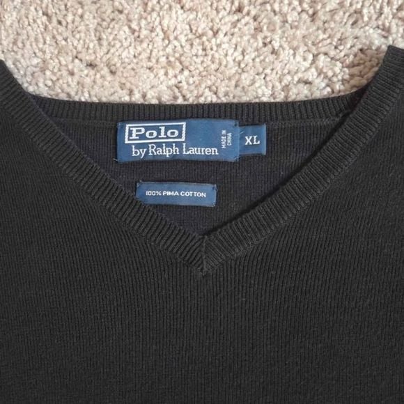 Ralph Lauren Black Crewneck Sweater with Pony Emblem. $138 Online (See Pic) 2