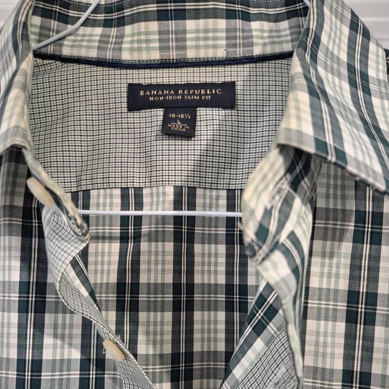 Banana Republic Non-Iron Slim Fit Plaid Shirt 4