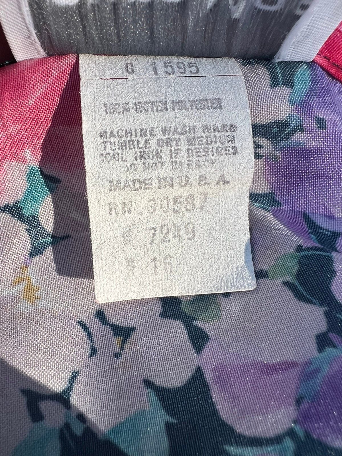Sz 16 Vintage blouse Sheer 80s/90s Floral Print by  Leslie Fay Plus size 10