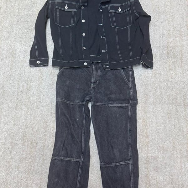 Cotton On Black Denim White Stitch Bundle Set