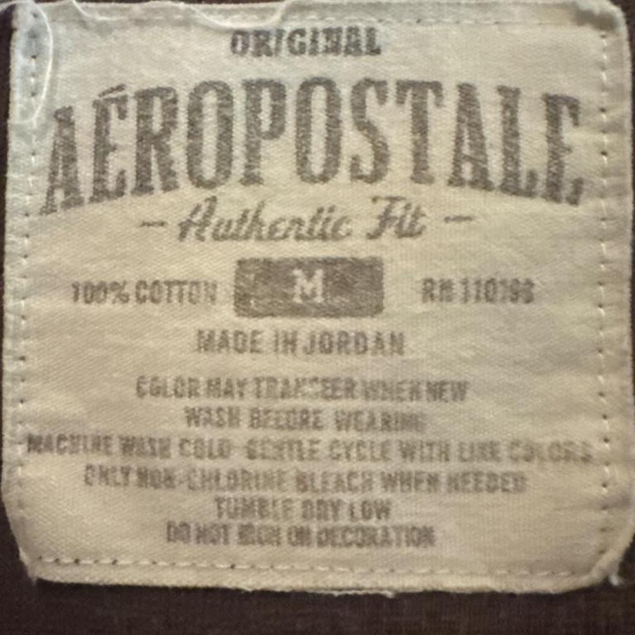 Aeropostale Vintage 2000s 1/4 Zip Brown Pullover Sweater 6