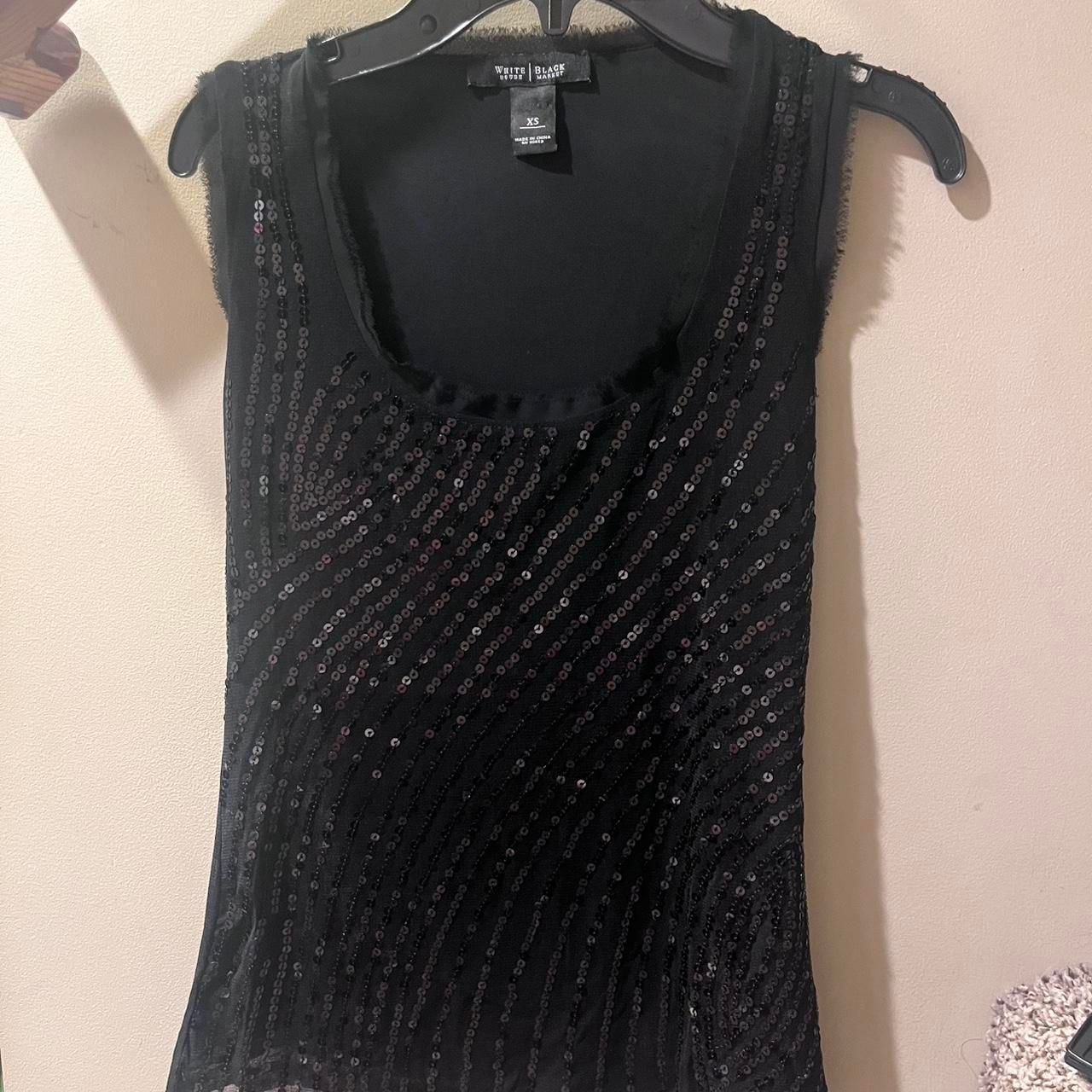 White House Black Market Beaded Sequin Tank Top 2