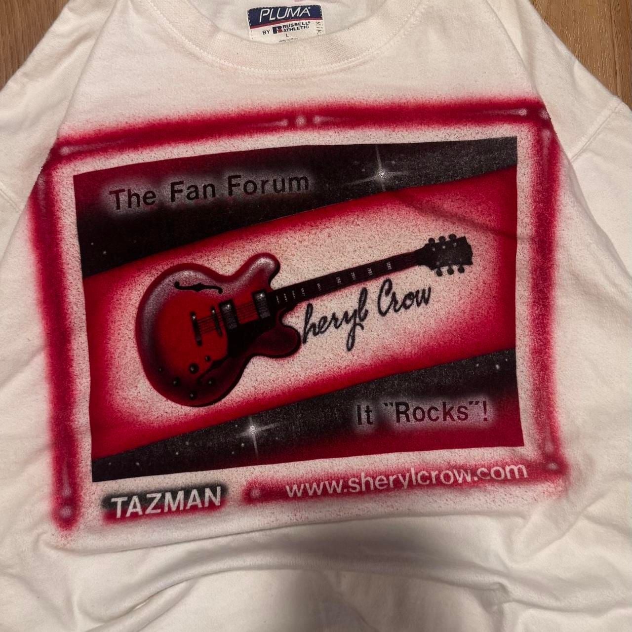 Vintage Sheryl Crow Fan Forum Airbrushed Russell Athletic T-Shirt 2