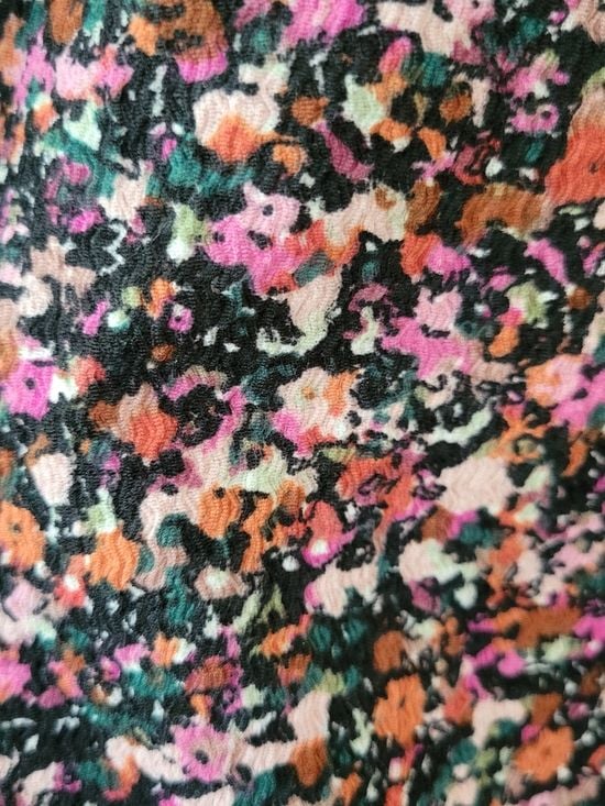 saltwater LUXE GERI DRESS Multicolor Floral V-Neck Long-Sleeve Mini Dress 9