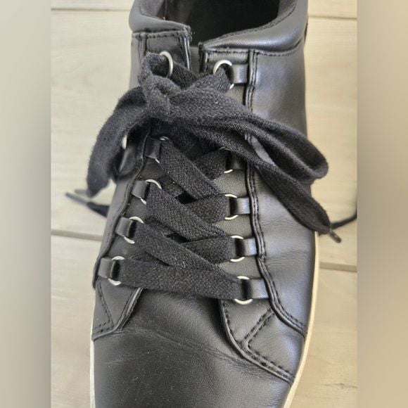 Caslan Andes Black Leather Sneakers | Women’s Size 7.5 M 5