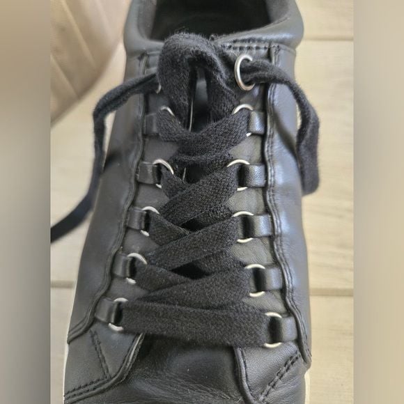 Caslan Andes Black Leather Sneakers | Women’s Size 7.5 M 6
