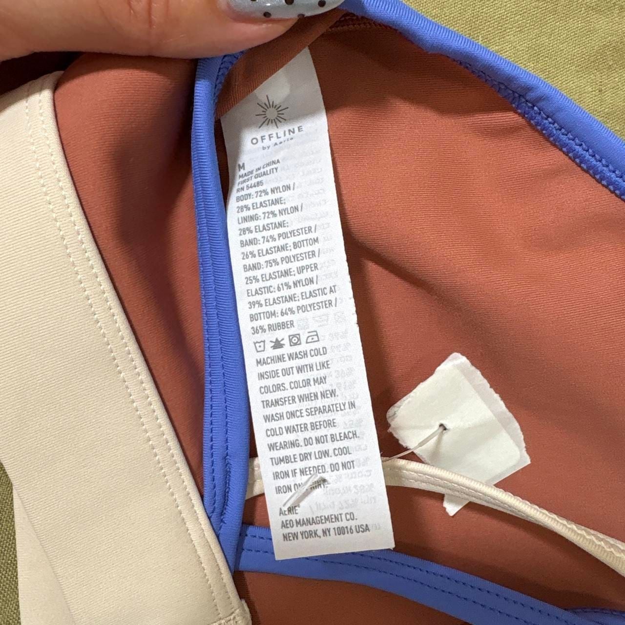 Aerie OFFLINE Strappy Colorblock and Ribbed Seamless Sports Bra Bundle 4
