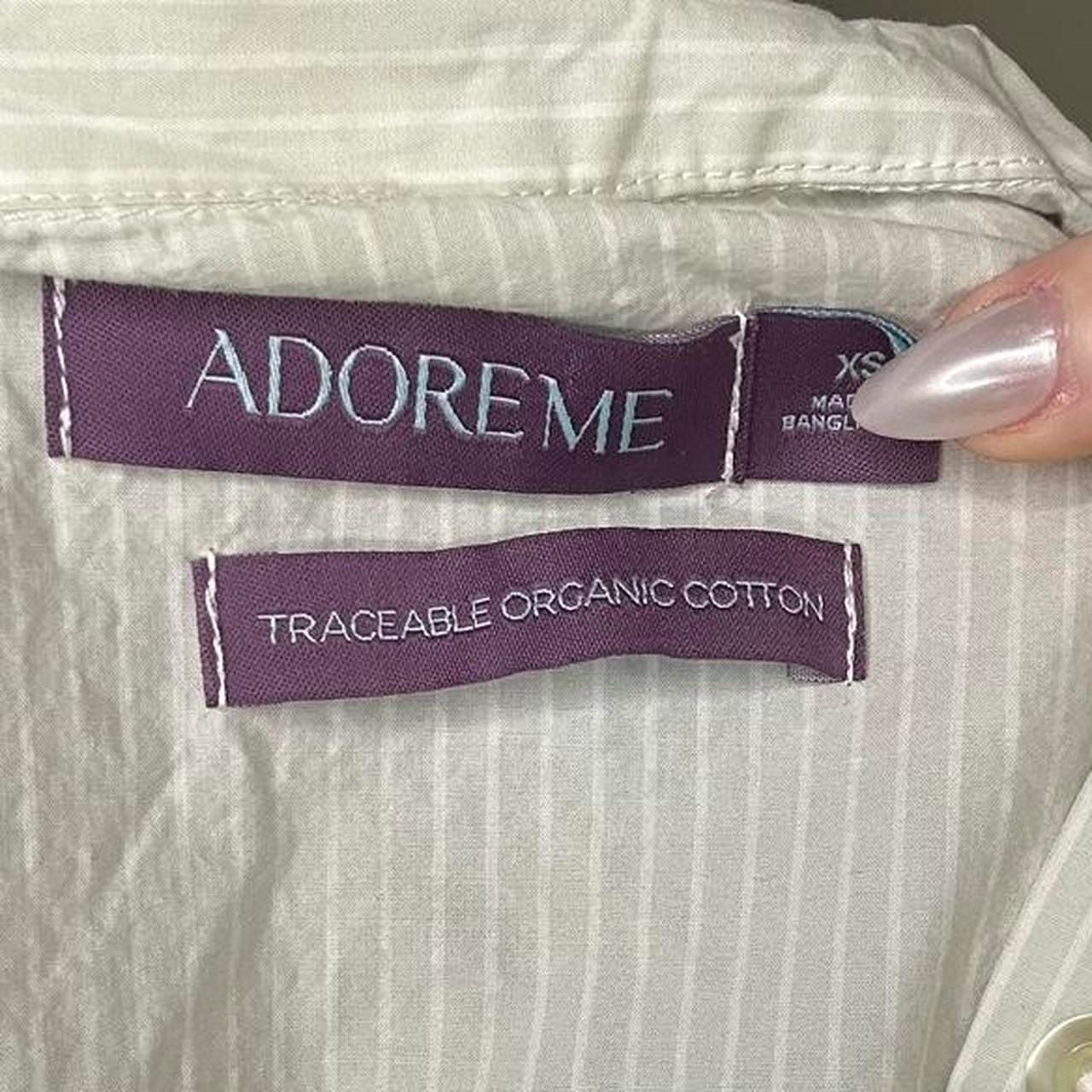 Adore Me Striped Organic Cotton Babydoll Mini Dress 8
