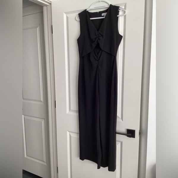 Calvin Klein Black Sleeveless Jumpsuit - Size 8